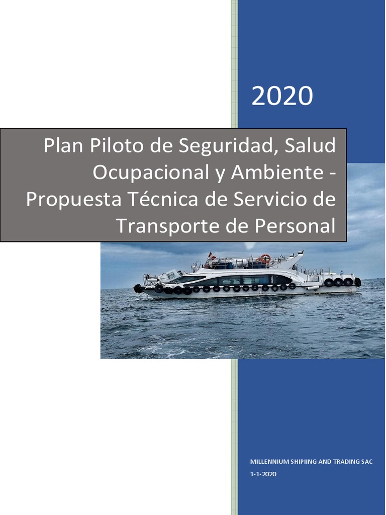 Plan Piloto de Seguridad - Millennium | PDF | Ambulancia | Riesgo