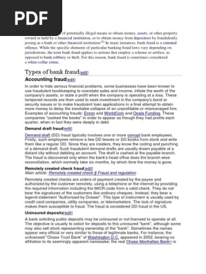 Bank fraud