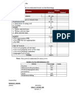 Rubrics for Rating 12