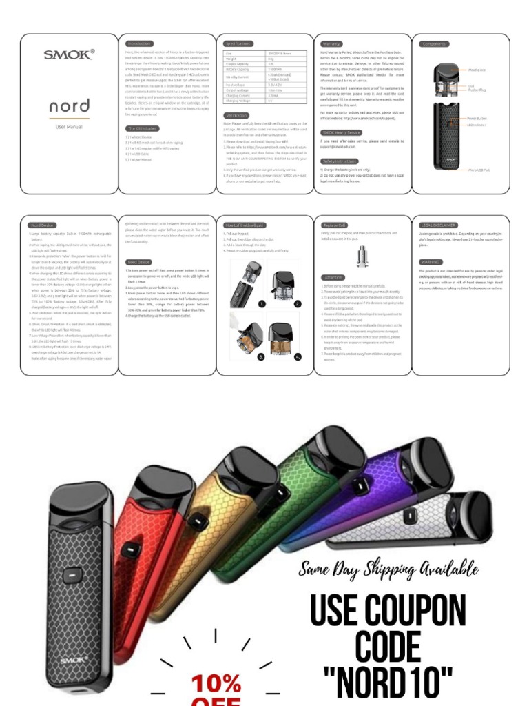 Smok Nord Kit User Manual PDF