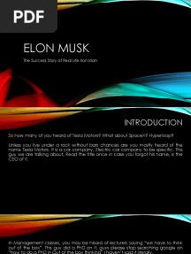Elon Musk - The Success Story of Real Life Iron Man