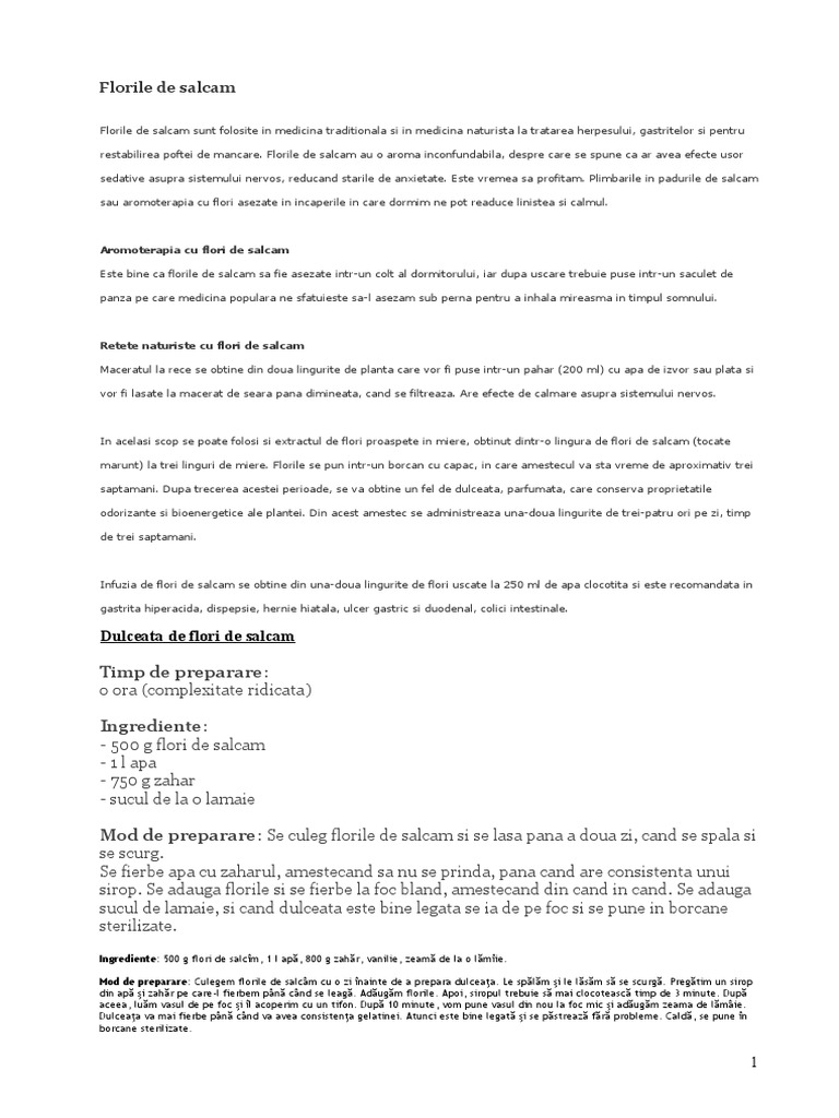 Florile De Salcam
