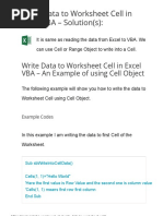 Write Data To Worksheet Cell in Excel VBA - ANALYSISTABS - Innovating Awesome Tools For Data Analysis! PDF