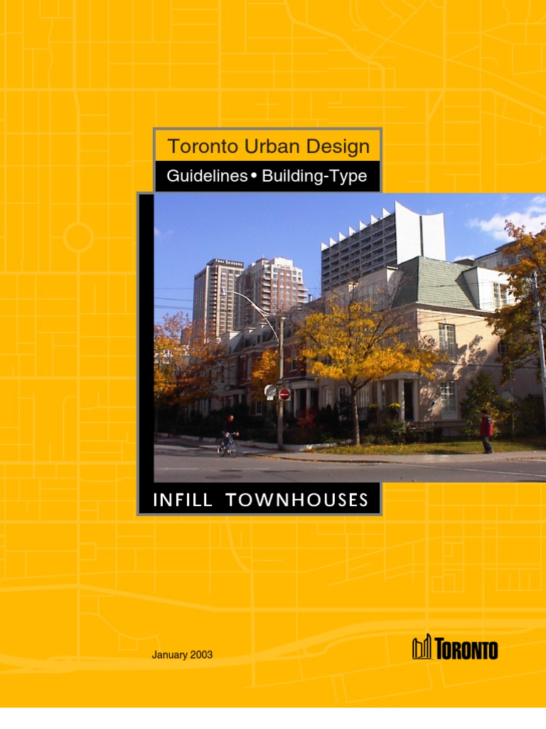 Toronto Infill Townhouse Design Guidelines | PDF | Street | City