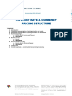 Interest Rate Currency Pricing Structure