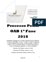 2018 @professor - Bello OAB Processo Penal PDF