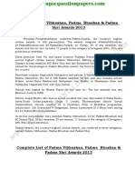 List of Awards 2013 PDF