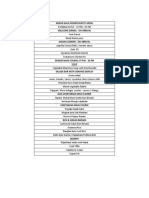 Grand Gala Dinner Buffet Menu