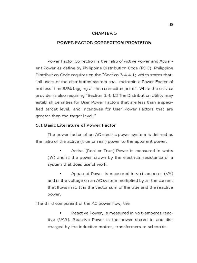 Chapter 5 - Power Factor Correction R1 | PDF | Electric Power | Ac Power