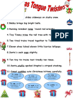 Christmas Tongue Twisters Pronunciation Exercises Phonics - 15187