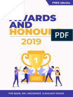 Awards & Honours 2019