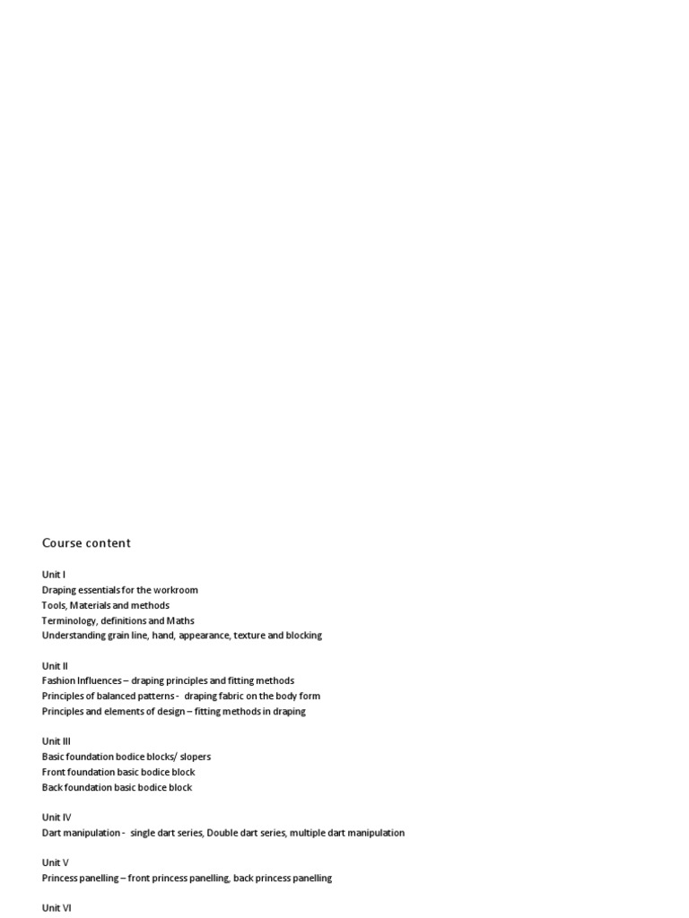 Draping Essentials A Comprehensive Guide to the Principles, Tools, Techniques and Terminology