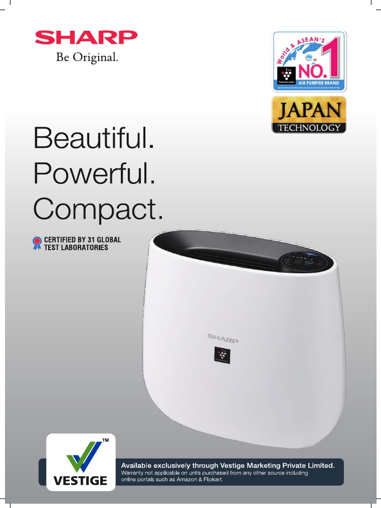 Sharp Vestige Air Purifier Flyer PDF