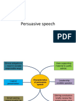 Persuasive speech