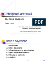 Inteligenta Artificiala: Retele Bayesiene