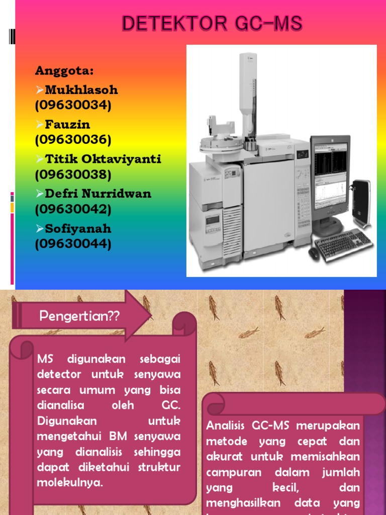 Detektor GC-MS | PDF | Teknologi & Rekayasa