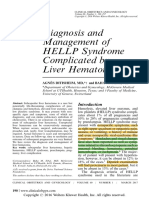 Diagnosis and Management of HELLP Syndrome Complicated by Liver Hematoma