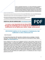 PUESTA AL DIA 130 Volumen 2 GUIA LIPIDOS 2019 ESC PDF