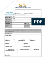 ACPL Background Verification Form PDF