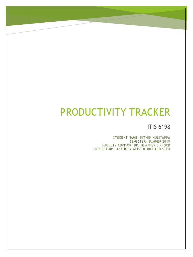 ITIS-6198 Internship Report | PDF | Software Development | Application ...