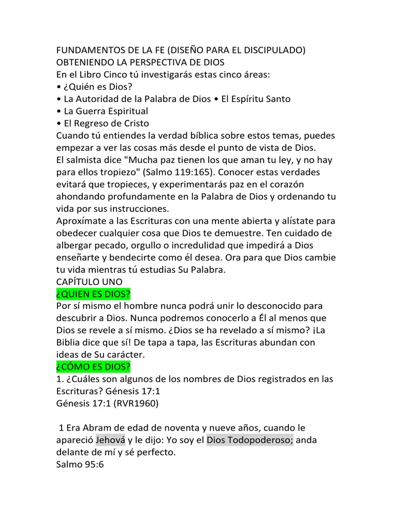 Fundamentos de la Fe Cristiana | PDF | Salmos | Jesús