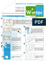 Instrucciones de Montaje para Shower Max Frontal