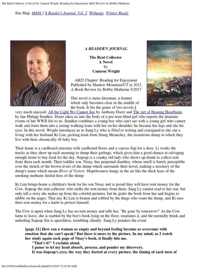 Rent Collector Summary Download Free PDF Waldorf Education