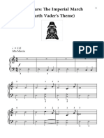 Star Wars Imperial March Big Note Easy Piano in E Minor PDF
