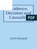 AHMED 2014 Evidence, Decision and Causality PDF