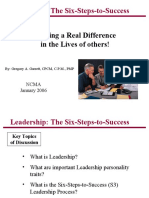 Leadership The Six-Steps-To-Success (Gregg Garrett in SF)