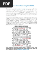 DIY Stereo Yiroshi Power Amplifier 1400W