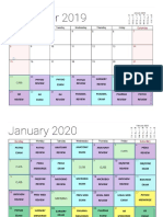 PLE 2020 Review Calendar
