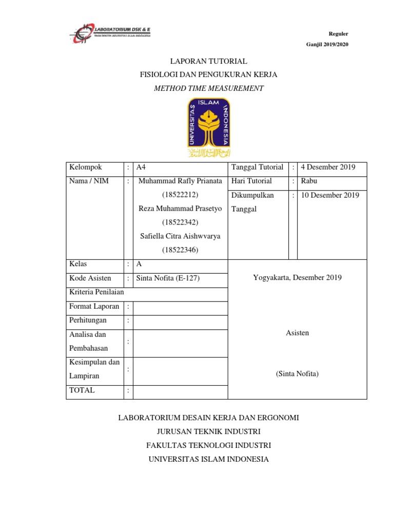 Method Time Measurement | PDF | Bisnis