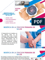 BIOETICA EN LA ATENCION PRIMARIA DE SALUD