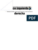 izquierda y derecha