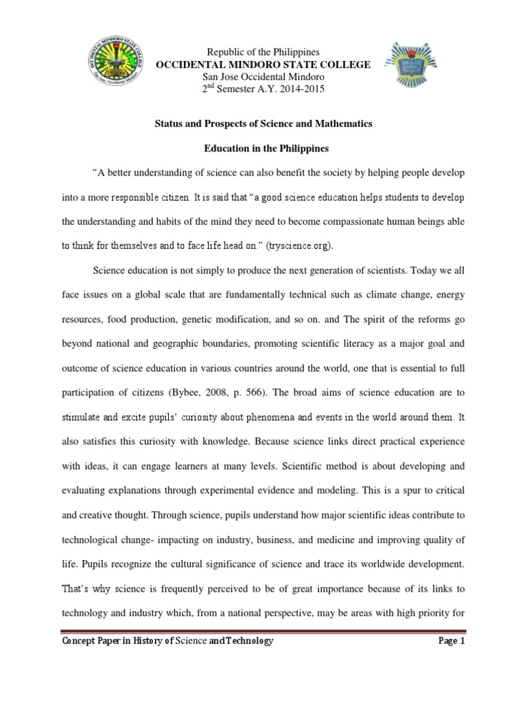 Status of Science Education in the Philippines | PDF | Science ...