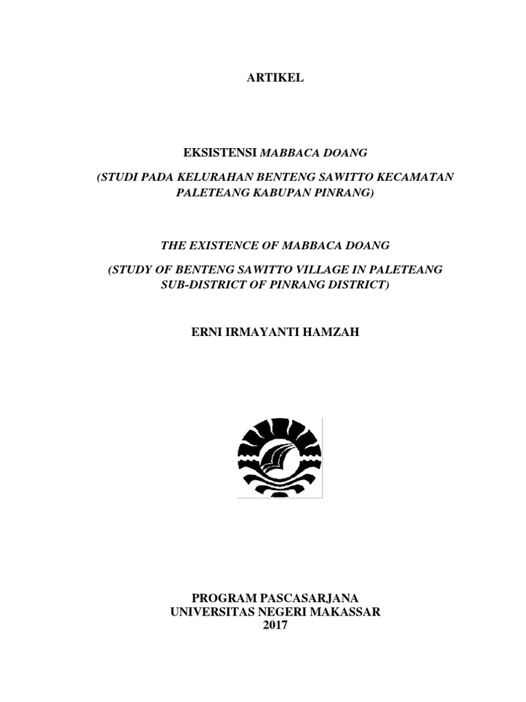 Eksistensi Tradisi Mabbaca Doang | PDF