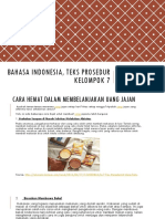 Bahasa Indonesia, Teks Prosedur
