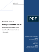 Resumen del Proceso de Recuperacion de Datos