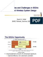 Opportunities and Challenges in 60Ghz Wideband Wireless System Design