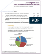 Writing About Survey Results - Exercises PDF