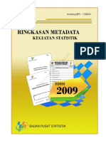 ID Ringkasan Metadata Kegiatan Statistik Edisi 2009 PDF