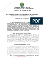 Edital - de - Abertura - N - 12 - 2019 - Ministério Público Militar