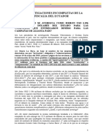 LAS INVESTIGACIONES INCOMPLETAS DE LA FISCALIA DEL ECUADOR