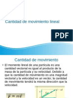 Cantidad de Movimiento