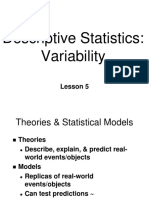 SD 05 Descriptive Statistics - Variability