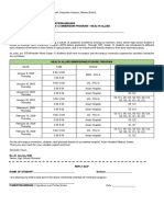 Health Allied Immersion Letter