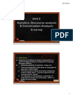 Unit 2 Stylistics Da Ca Survey PDF