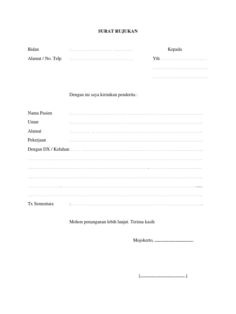 Surat Rujukan | PDF