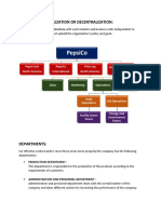 Degree of Centralization or Decentralization